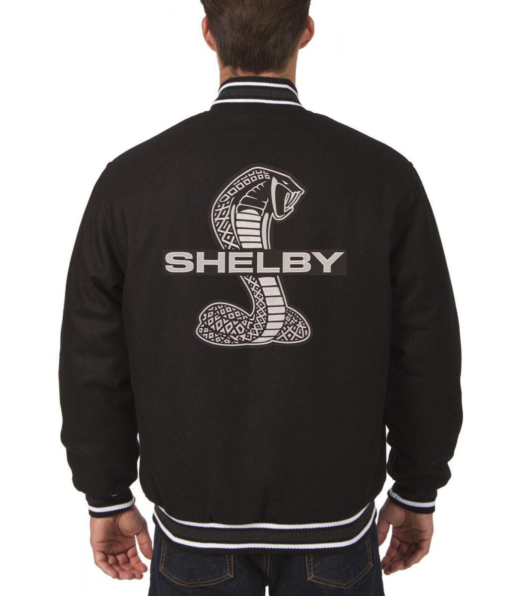 Varsity Wool Shelby Black Jacket - Image 2