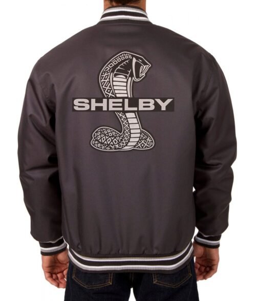 Varsity Shelby Satin Black Jacket - Image 2