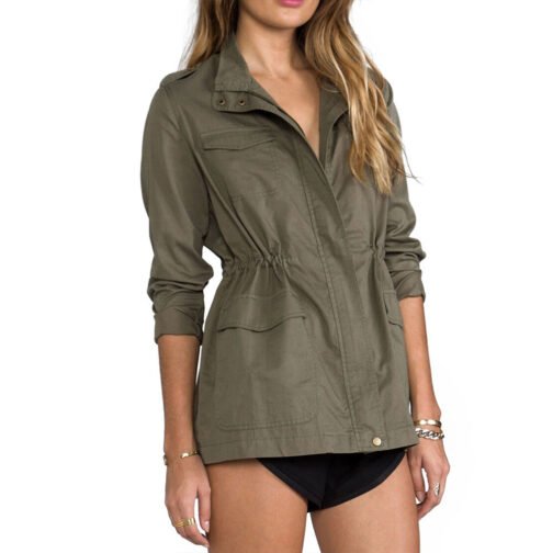 Locke & Key Sherri Saum Green Cotton Jacket - Image 4