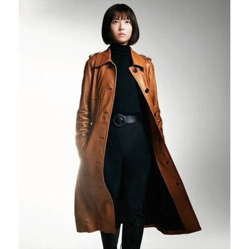 Shin Kamen Rider Minami Hamabe Leather Coat - Image 13