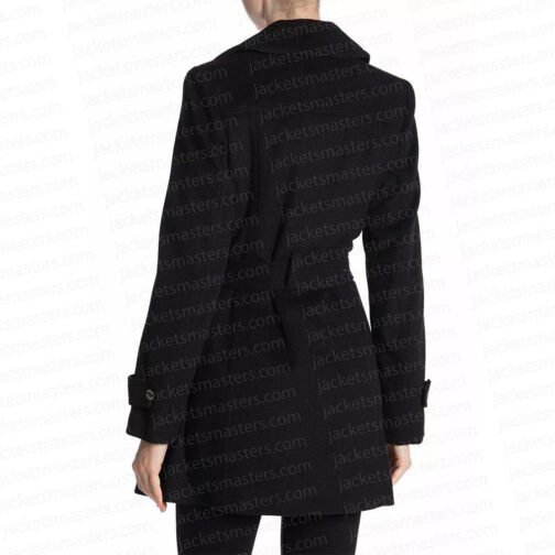 Tasya Teles Shoresy Black Coat - Image 3