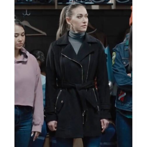 Tasya Teles Shoresy Black Coat - Image 5