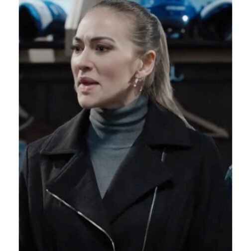 Tasya Teles Shoresy Black Coat - Image 9