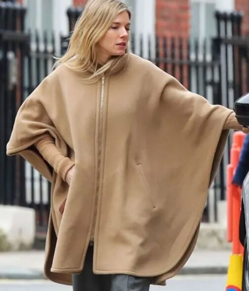 Anatomy of a Scandal Sienna Miller Wool Poncho - Image 5