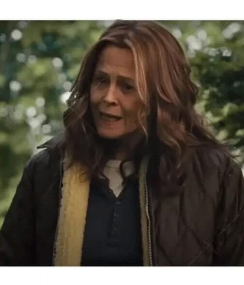 Sigourney Weaver Call Jane Brown Shearling Jacket - Image 6