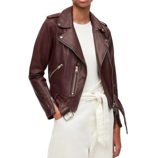 Single Drunk Female Rebecca Henderson Leather Jacket - Image 3