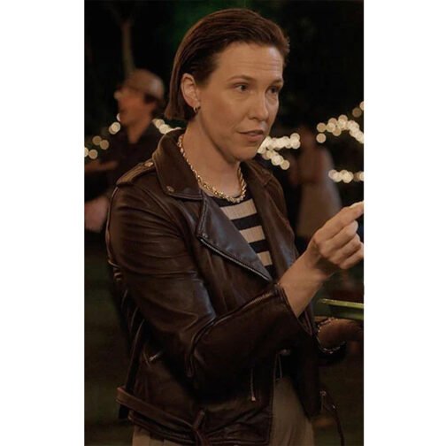 Single Drunk Female Rebecca Henderson Leather Jacket - Image 2