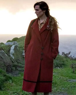 Kerry Condon The Banshees of Inisherin Red Wool Coat