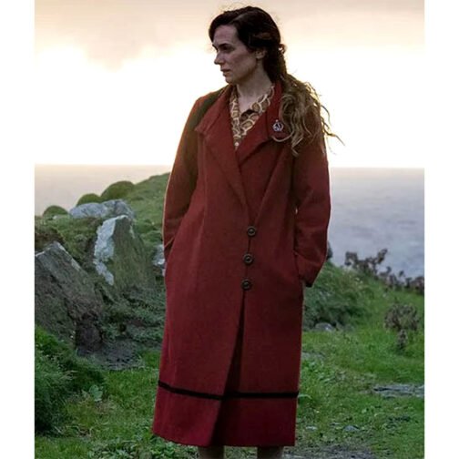Kerry Condon The Banshees of Inisherin Red Wool Coat