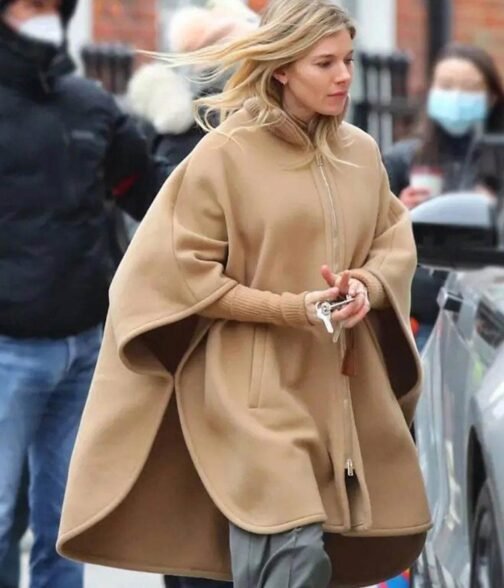 Anatomy of a Scandal Sienna Miller Wool Poncho - Image 7
