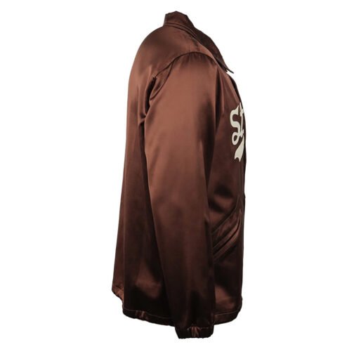 St. Louis Browns 1952 Brown Satin Windbreaker - Image 4