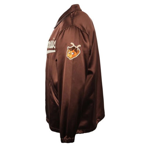 St. Louis Browns 1952 Brown Satin Windbreaker - Image 3