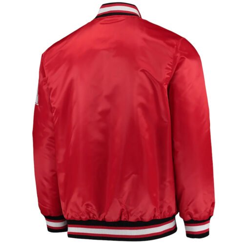 Starter Nebraska Huskers Satin Red Jacket - Image 3