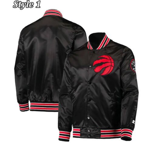 Toronto Raptors Starter Black Jacket - Image 5