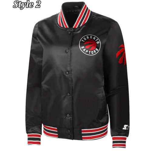 Toronto Raptors Starter Black Jacket - Image 2