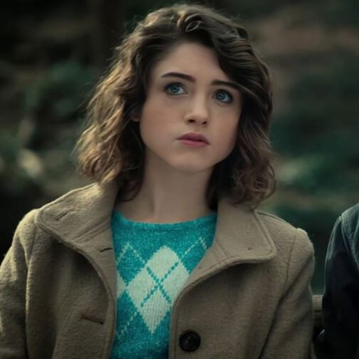 Stranger Things Season 3 Natalia Dyer Brown Coat - Image 12