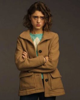 Stranger Things Season 3 Natalia Dyer Brown Coat