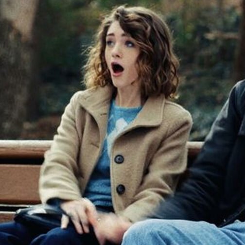 Stranger Things Season 3 Natalia Dyer Brown Coat - Image 5