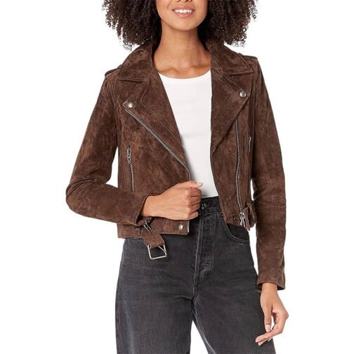 Stumptown Monica Barbaro Brown Suede Jacket - Image 4