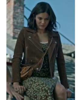 Stumptown Monica Barbaro Brown Suede Jacket