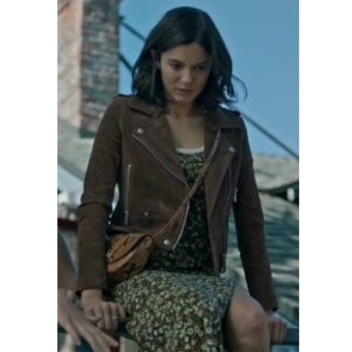 Stumptown Monica Barbaro Brown Suede Jacket - Image 2