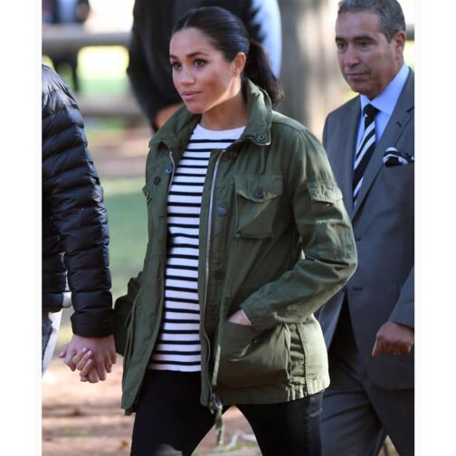 Meghan Markle Suits Green Field Jacket - Image 5
