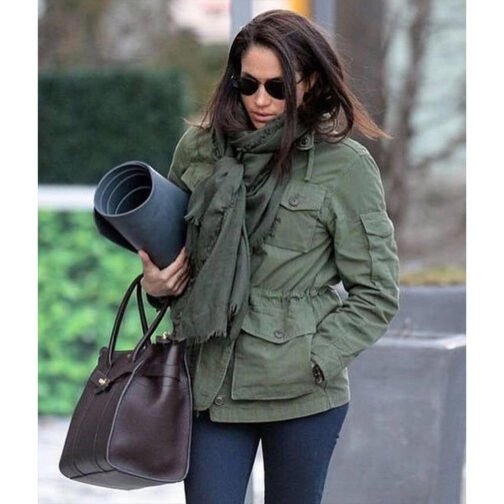 Meghan Markle Suits Green Field Jacket - Image 9