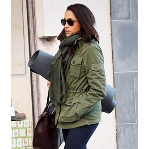 Meghan Markle Suits Green Field Jacket - Image 10