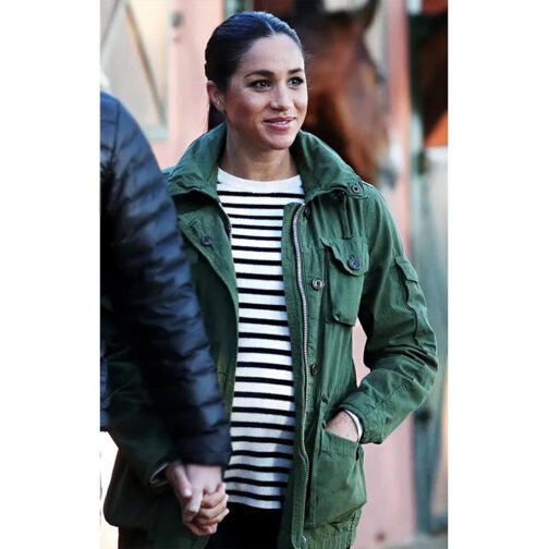 Meghan Markle Suits Green Field Jacket - Image 7