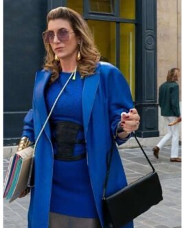 Emily in Paris Philippine Leroy-Beaulieu Blue Coat
