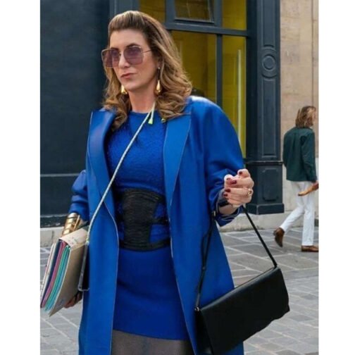 Emily in Paris Philippine Leroy-Beaulieu Blue Coat