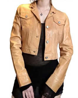 The Love Club Camille Stopps Leather Jacket