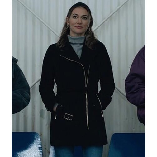 Tasya Teles Shoresy Black Coat - Image 7