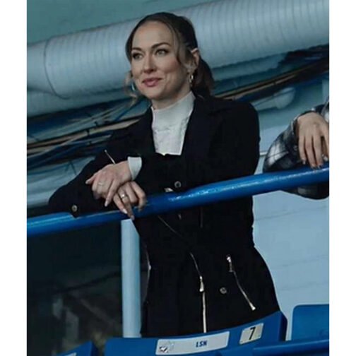 Tasya Teles Shoresy Black Coat - Image 6