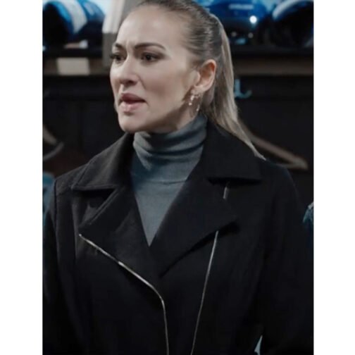 Tasya Teles Shoresy Black Coat - Image 11