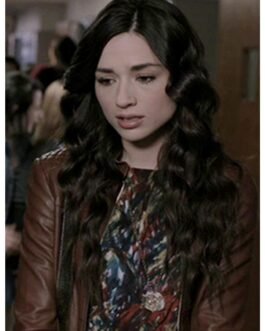 Teen Wolf Crystal Reed Brown Leather Jacket