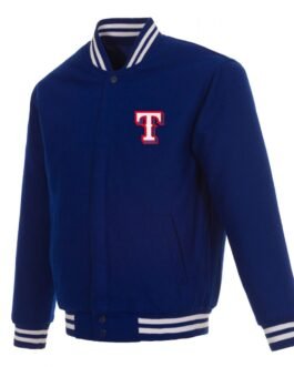 Varsity Texas Rangers Royal Blue Wool Jacket
