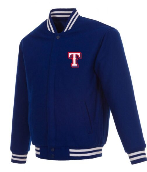 Varsity Texas Rangers Royal Blue Wool Jacket