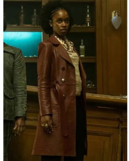 The Continental Jessica Allain Leather Coat