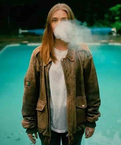 Alyssa The End of the F***ing World Bomber Leather Jacket - Image 4