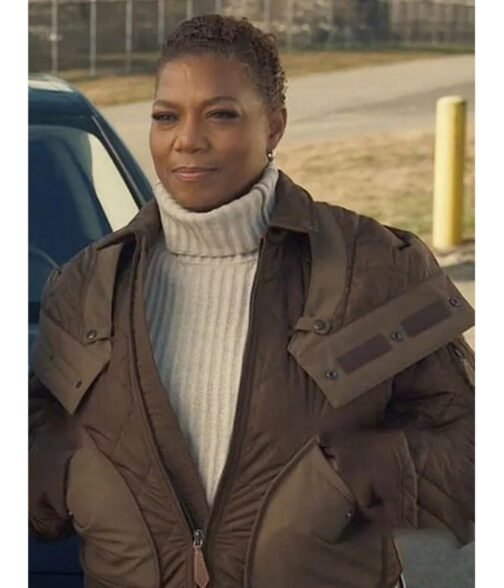 Queen Latifah The Equalizer Season 02 Brown Hooded Jacket - Image 2