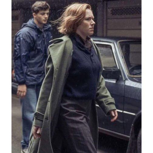 The Gold Charlotte Spencer Gray Wool Coat - Image 2