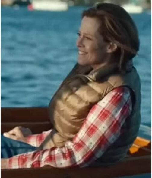 The Good House Sigourney Weaver Puffer Brown Vest - Image 6