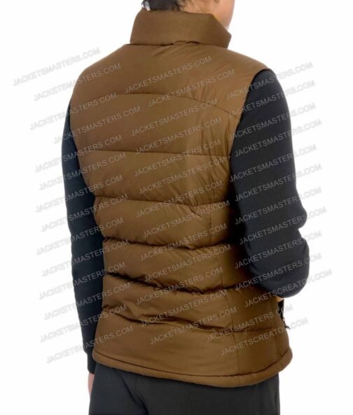 The Good House Sigourney Weaver Puffer Brown Vest - Image 3
