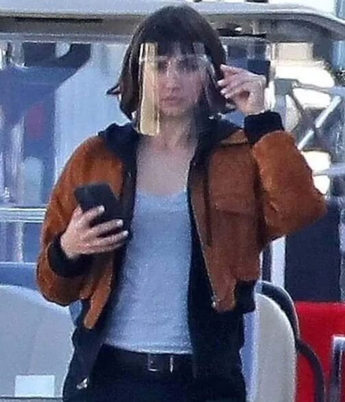 The Gray Man Ana De Armas Brown Cropped Jacket - Image 6