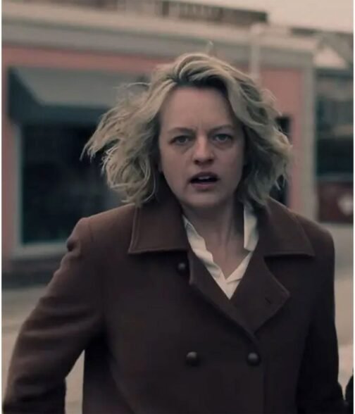Elisabeth Moss The Handmaid’s Tale Season 5 Brown Trench Coat - Image 3