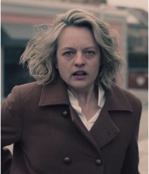 Elisabeth Moss The Handmaid’s Tale Season 5 Brown Trench Coat - Image 2