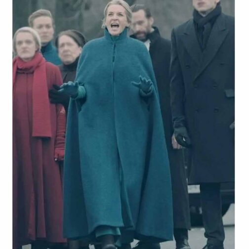The Handmaid’s Tale Yvonne Strahovski Blue Cape - Image 5