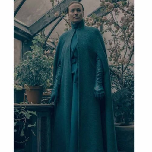 The Handmaid’s Tale Yvonne Strahovski Blue Cape - Image 11