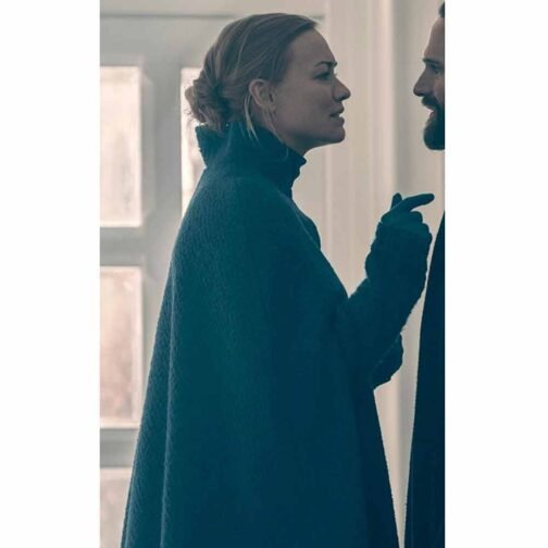 The Handmaid’s Tale Yvonne Strahovski Blue Cape - Image 13